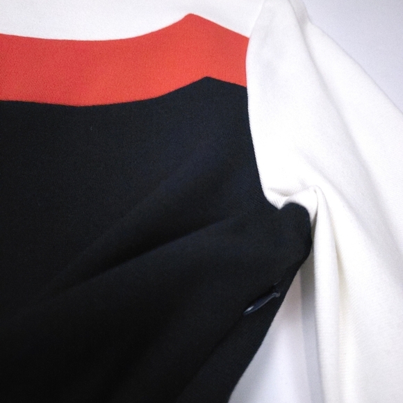 Milly Bergdorf Goodman Navy Color Block Dress Sz L - Picture 7 of 8